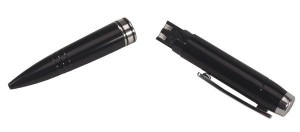 Spy Camera Pen in half